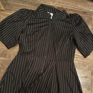 BCBGeneration Black and White Striped Dress